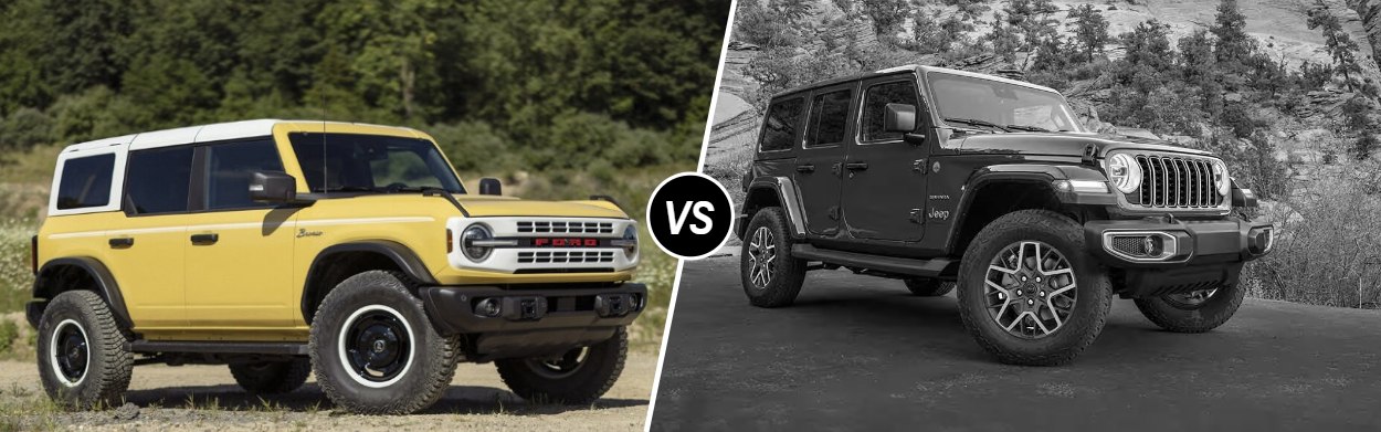 2024 Ford Bronco vs 2024 Jeep Wrangler near Austin, TX