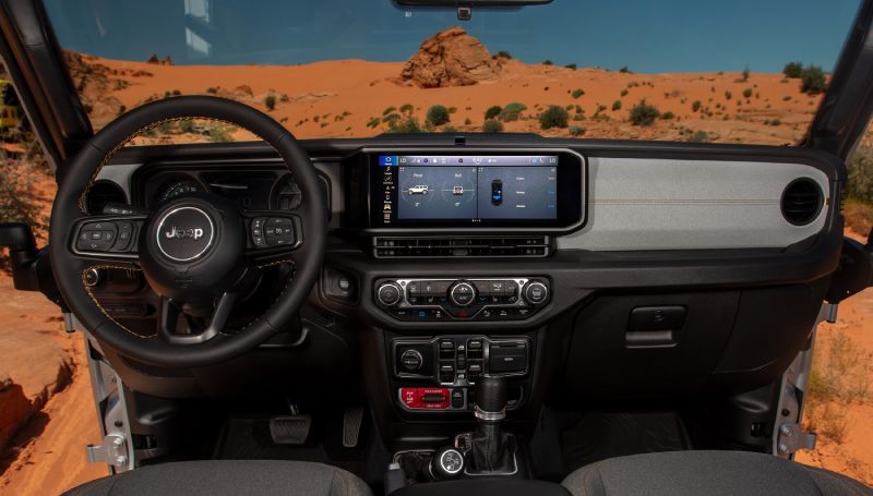 Los Angeles, CA - 2024 Jeep Wrangler 4xe's Interior Los Angeles, CA - 2024 Jeep Wrangler 4xe's Interior