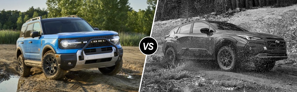 2025 Ford Bronco Sport vs 2025 Subaru Crosstrek near San Marcos, TX