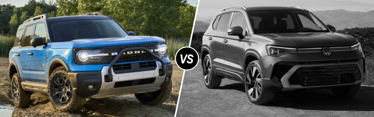 2025 Ford Bronco Sport vs 2025 Volkswagen Taos near Marshall, TX