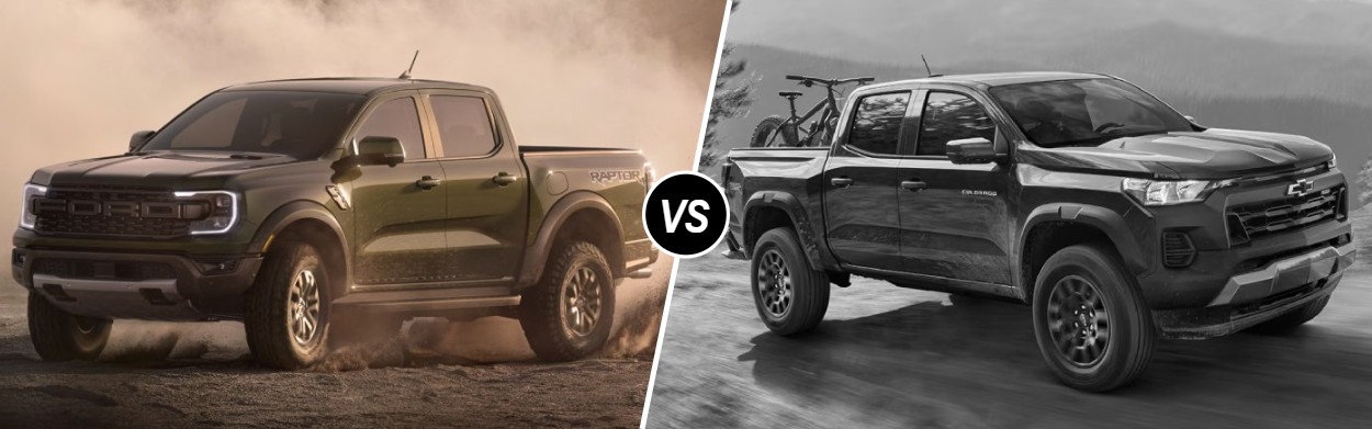 2025 Ford Ranger vs 2025 Chevrolet Colorado near Marshall, TX