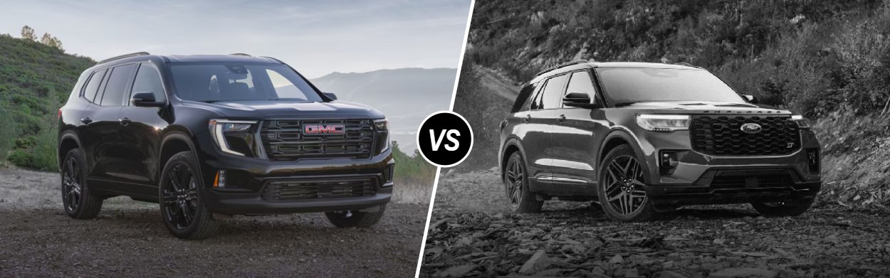 2025 GMC Acadia vs 2025 Ford Explorer near Austin, TX