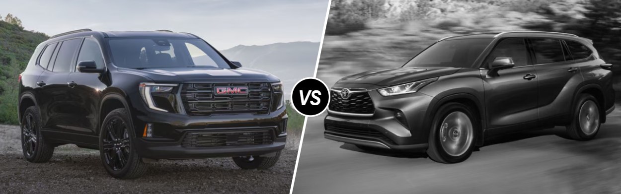 2025 GMC Acadia vs 2025 Toyota Highlander in Round Rock, TX
