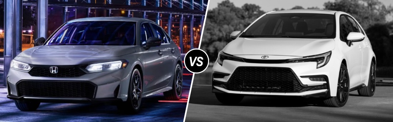 2025 Honda Civic Sedan vs 2025 Toyota Corolla in Hackettstown, NJ