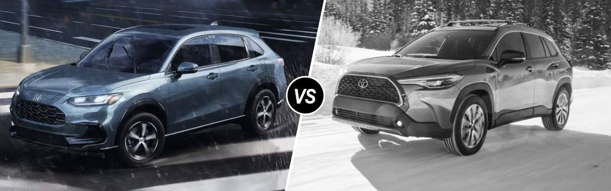 2025 Honda HR-V vs 2025 Toyota Corolla Cross near Roxbury Township, NJ