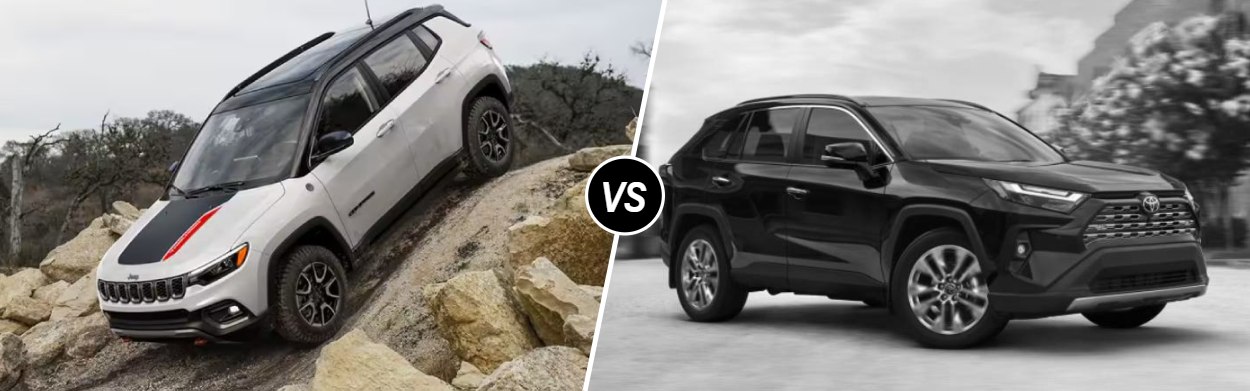 2025 Jeep Compass vs 2025 Toyota RAV4 near Floresville, TX