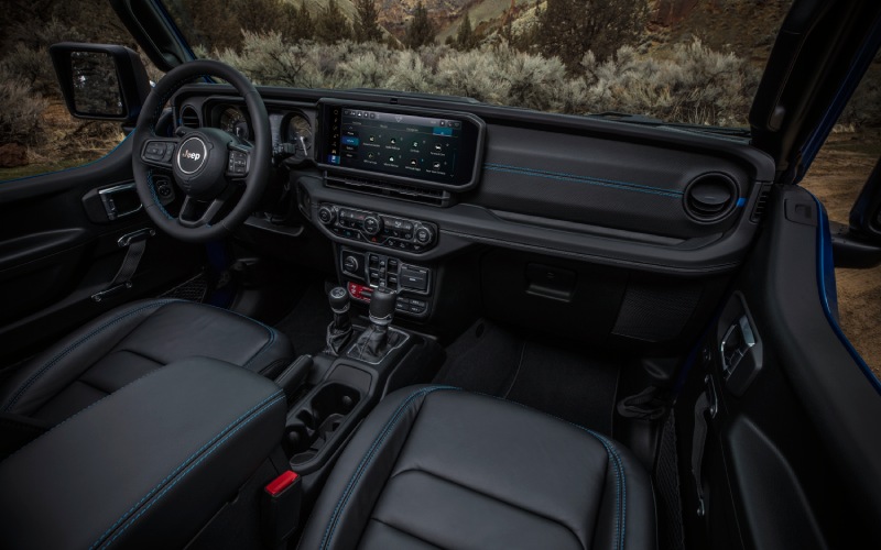 Los Angeles, CA - 2025 Jeep Wrangler 4xe's Interior Los Angeles, CA - 2025 Jeep Wrangler 4xe's Interior