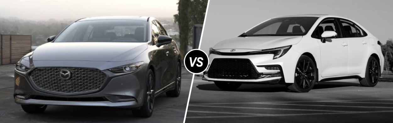 2025 Mazda Mazda3 Sedan vs 2025 Toyota Corolla in San Antonio, TX