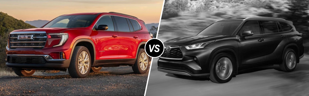 2026 GMC Acadia vs 2026 Toyota Highlander in New Orleans, LA
