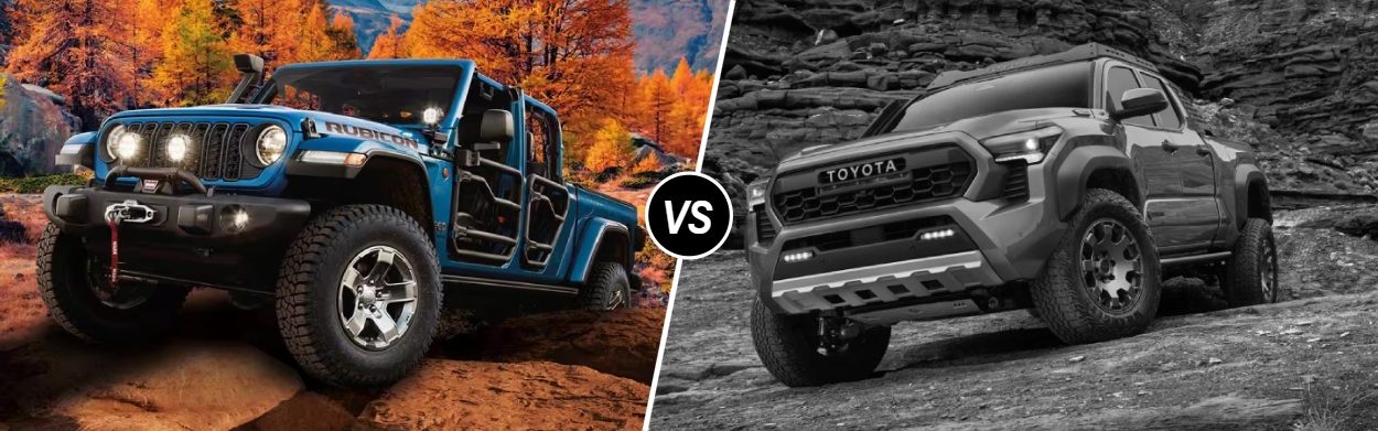 2026 Jeep Gladiator vs 2026 Toyota Tacoma near West Covina, CA