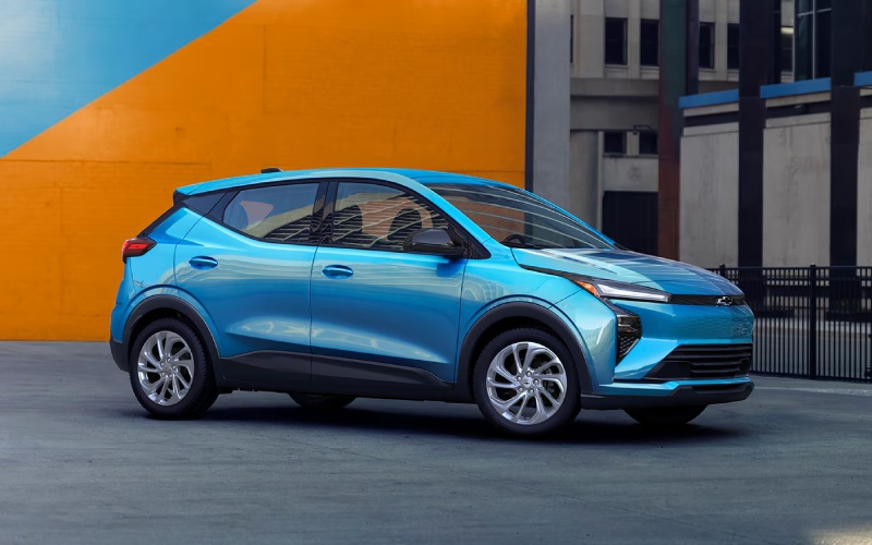 Can I charge a 2027 Chevrolet Bolt on a regular outlet at home in Chino, CA?
